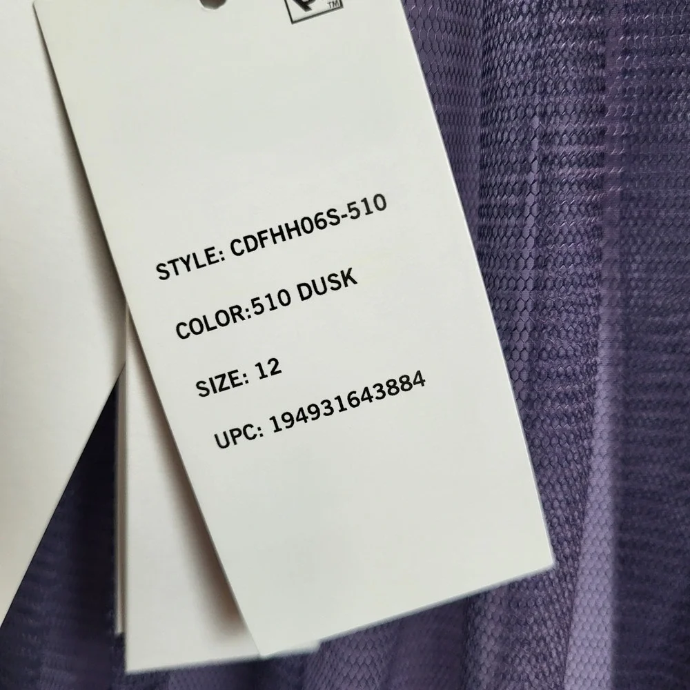 Calvin Klein Kids Dress Violette Dusk Size 12 NWT Tulle Skirt Zipper Closure $90